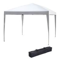 See more information about the Outsunny 3 X 3M Garden Pop Up Gazebo Height Adjustable Marquee Party Tent Wedding Canopy With Carrying Bag White