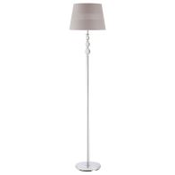 See more information about the Homcom Modern Floor Lamp With Fabric Shade And Chrome Base Elegant Decoration For Study