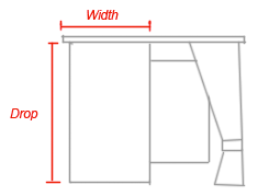curtain size information