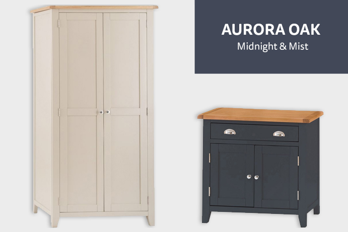 Aurora furniture range - available in blue or cream