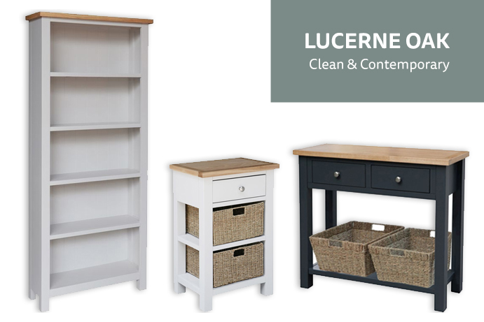 lucerne furniture ranges in blue, grey and white