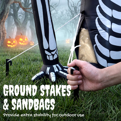 Skeleton Inflatable Halloween Decoration - 153cm