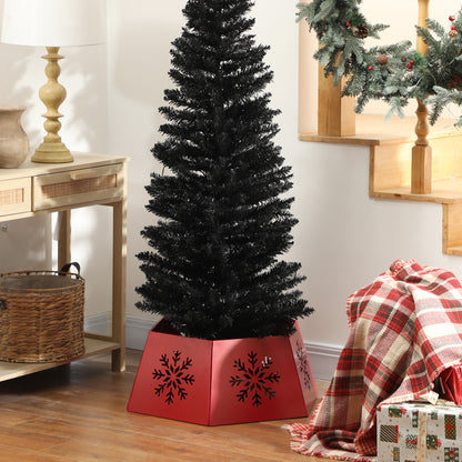 Christmas Tree Skirt Metal Red   Tips