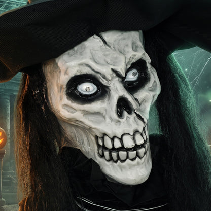 Animated Witch Halloween Decoration - 180cm