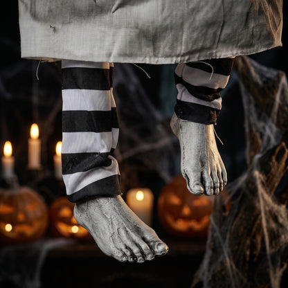 Animated Swinging Girl Halloween Decoration - 80cm