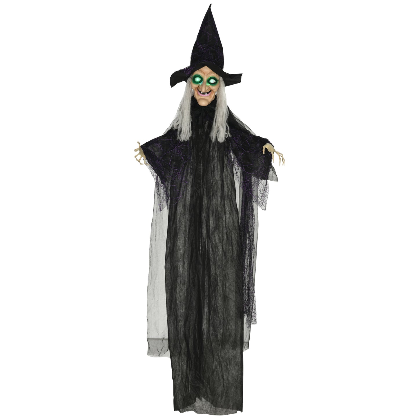 Animated Witch Halloween Decoration - 183cm