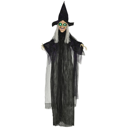 Animated Witch Halloween Decoration - 183cm