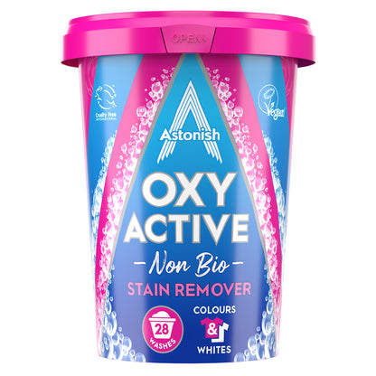 Astonish Laundry Oxy Active Non Bio Stain Remover - 625g