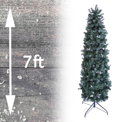 7ft Slim Pencil Christmas Tree Artificial - 760 Tips