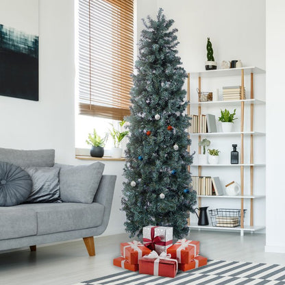 7ft Slim Pencil Christmas Tree Artificial - 760 Tips Primary Image