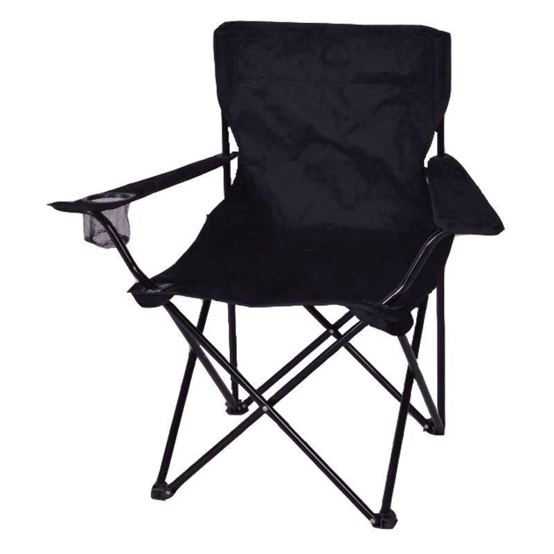 Adult Folding Camping Chair Black Primary Image