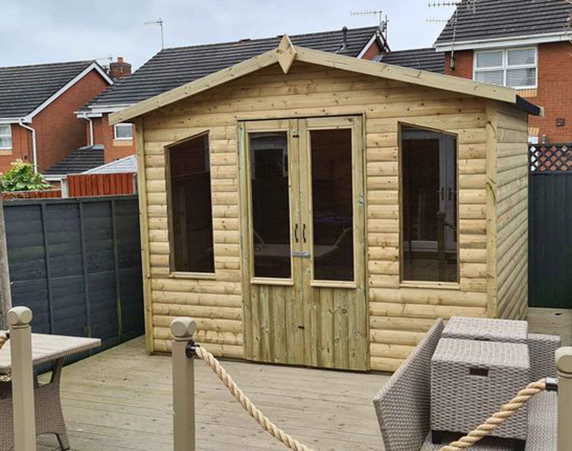 Chatsworth Garden Summerhouse 12FT Front x 8FT Deep by Churnet Valley - CHATS12X8