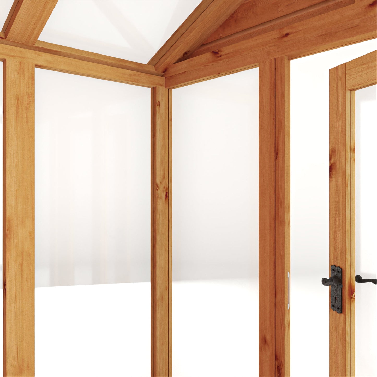 Mercia Woodsman 10' 4" x 6' 3" Apex Combi Greenhouse Shed - Premium Dip Treated Shiplap- Styrene Windows