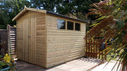 Apex Garden Shed 10ft long x 8 ft wide by Churnet Valley - APEX10X8