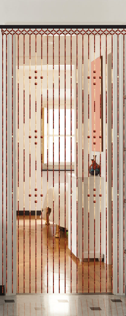 Bamboo Beaded Door Curtain Diamond Pattern 90cm x 180cm
