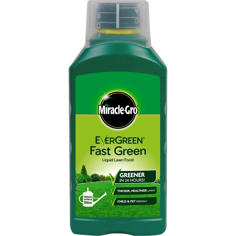 Miracle Gro 1L Fast Green Lawn Food - 100 Square Metres Coverage