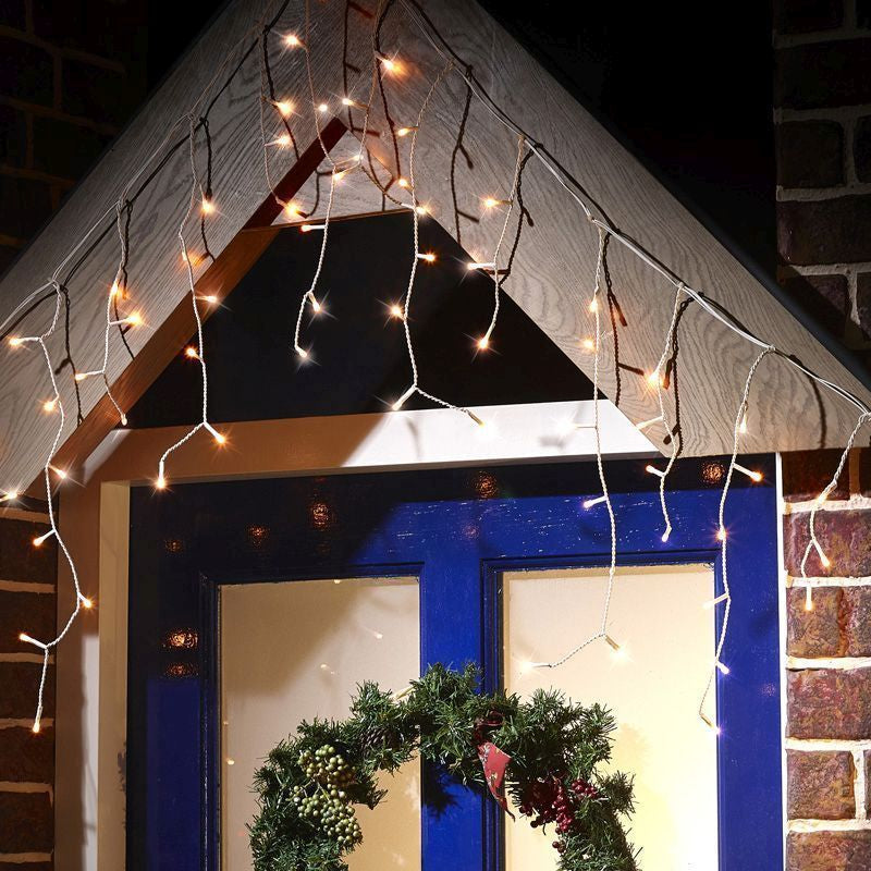 Fairy Icicle Christmas Lights Animated Warm White Outdoor 300 LED by Astralis Primary Image