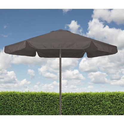 Hexagonal Garden Parasol by Croft - 2.2M Grey
