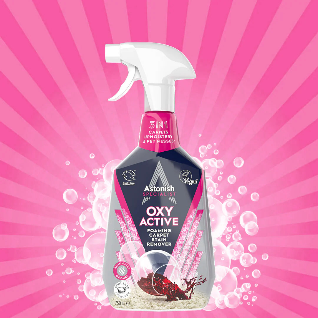 Astonish Specialist Oxy Active Foaming Carpet Stain Remover - 750ml