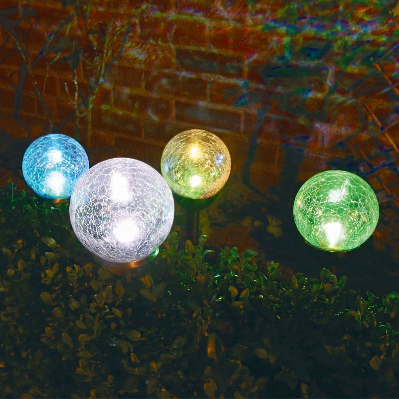 Solar Dual Function Crackle Ball Light