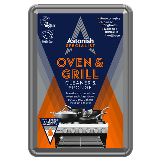 Astonish Specialist Oven Grill Cleaner and Sponge - 250g