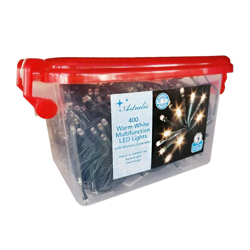String Fairy Christmas Lights Multifunction Warm White Indoor 400 LED - 31.9m by Astralis Primary Image