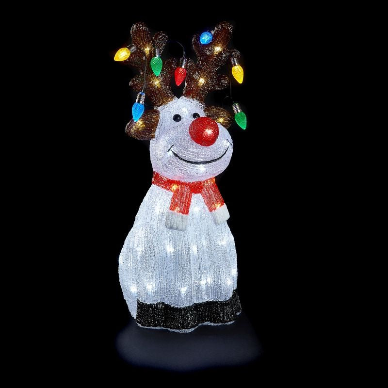 LED Christmas Reindeer Decoration - 48 White LEDs Primary Image
