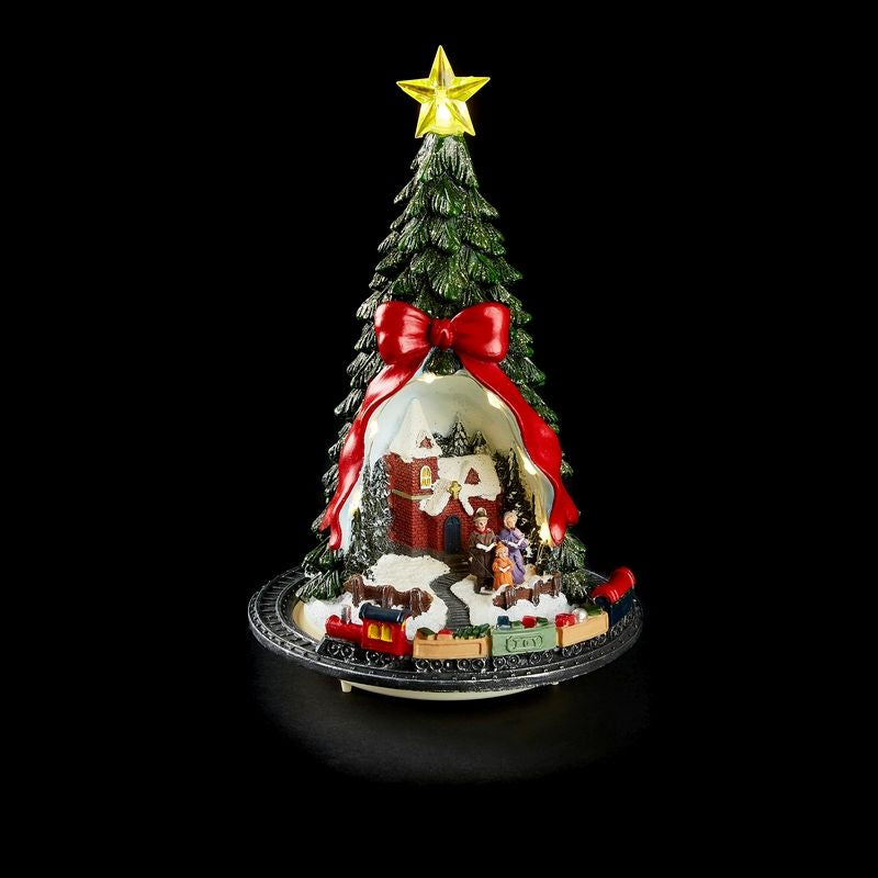Christmas Tree with Church Choir Decoration - 7 LEDs Primary Image
