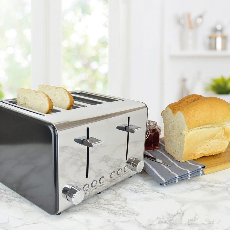 Kitchen Toaster Wide Slot Slice 1800W Stainless Steel only