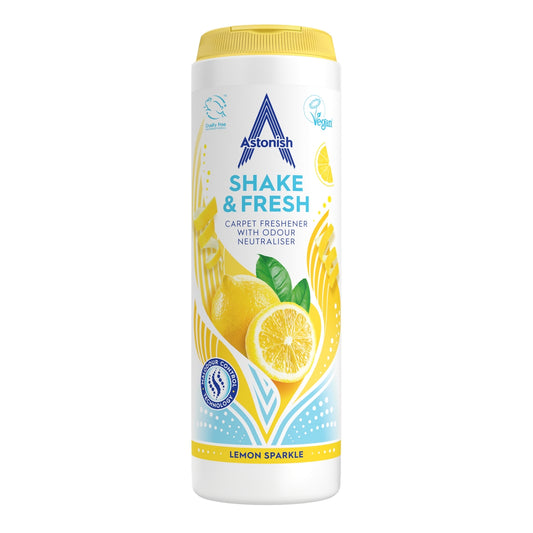 Astonish Shake and Fresh Carpet Freshener Lemon Sparkle - 350g