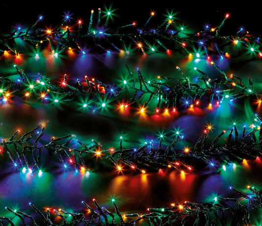 Christmas Cluster Fairy Lights Multifunction Multicolour Outdoor 720 LED - 5m by Astralis