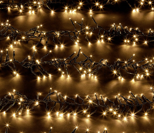 Christmas Cluster Fairy Lights Multifunction Warm White Outdoor 720 LED - 5m by Astralis