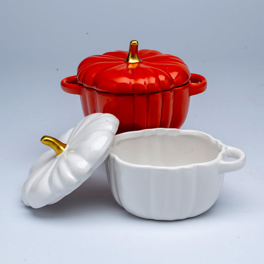 Pumpkin Dish Halloween Decoration Orange or White - 12cm by Hamilton McBride