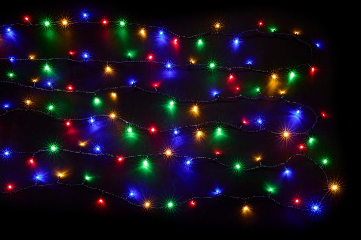 Christmas String Fairy Lights Multifunction Multicolour Outdoor 200 LED - 9.95m by Astralis