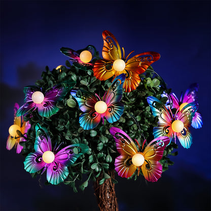 Flowers Solar Garden String Lights Decoration 10 Multicolour LED - 1.8m by Bright Garden