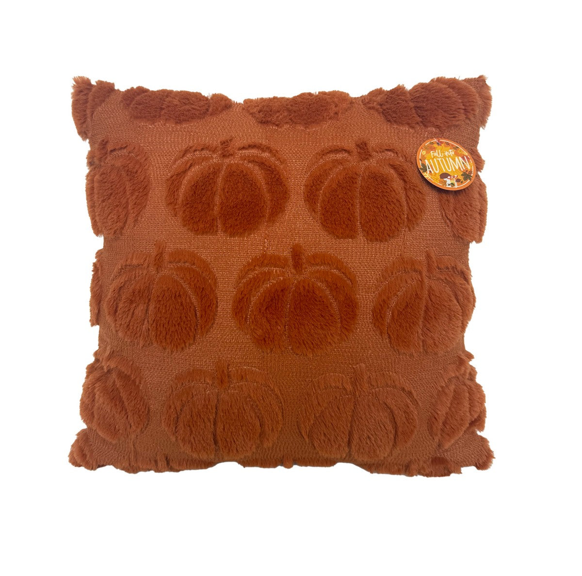 Cushion Halloween Decoration Brown with Pumpkin Pattern - 45cm by Fangtastic