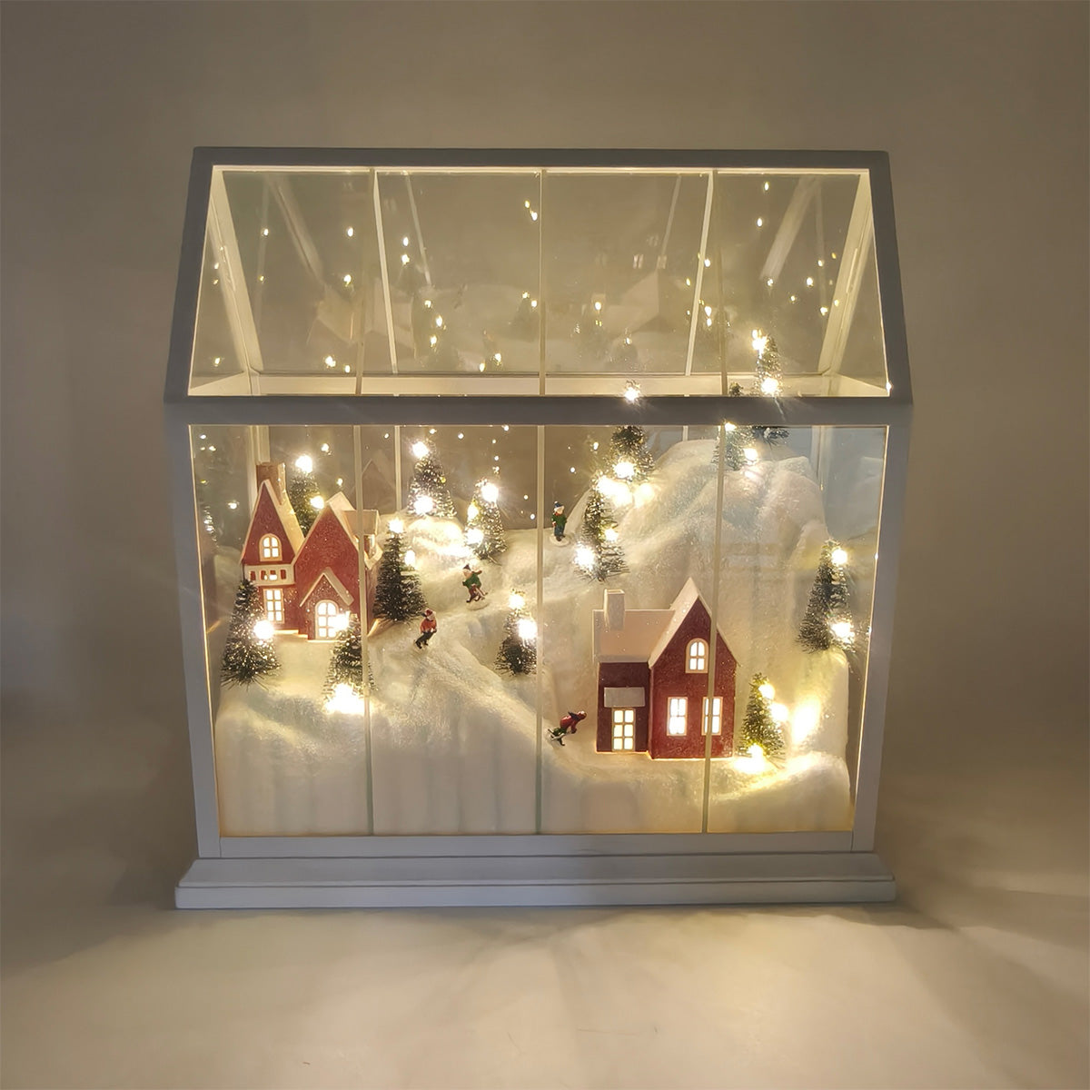 Light-Up Ski Scene Christmas Decoration - 33cm Primary Image