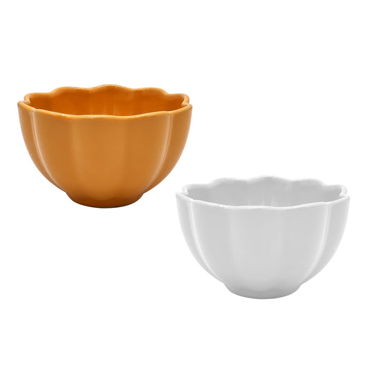 Pumpkin Bowl Halloween Decoration Orange or White - 10cm by Hamilton McBride