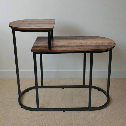 Brooklyn Side Table Dark Brown 1 Shelf