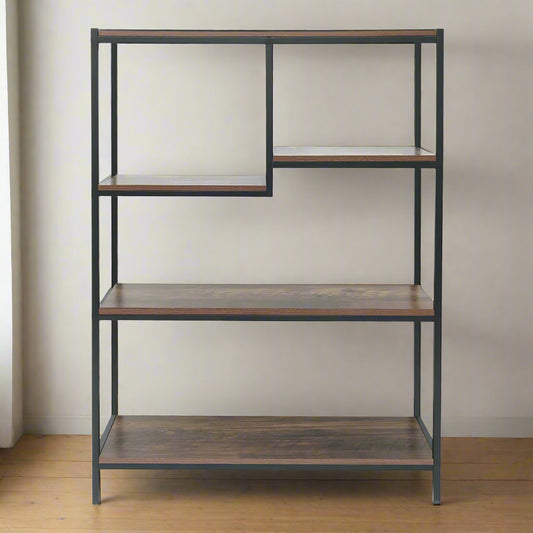 Brooklyn Shelving Unit Dark Brown 5 Shelves