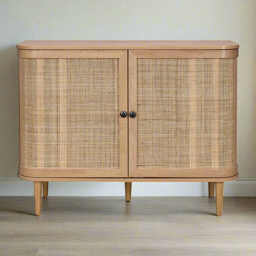 Stockholm Sideboard Beige 2 Doors 4 Shelves