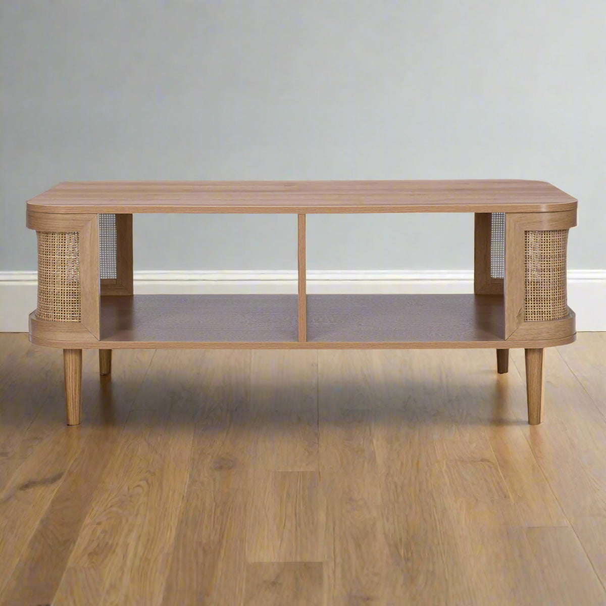 Stockholm Coffee Table Beige 2 Shelves