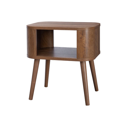 Copenhagen Side Table Dark Brown 1 Shelf