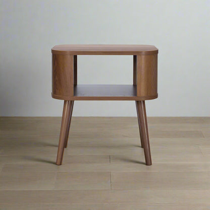 Copenhagen Side Table Dark Brown 1 Shelf