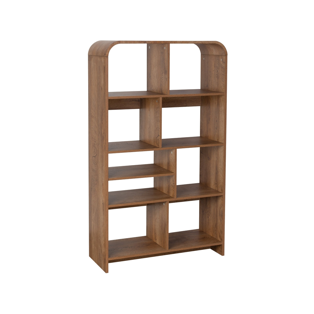 Copenhagen Tall Bookcase Dark Brown 9 Shelves