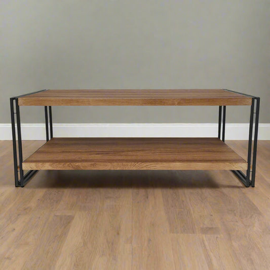 Brooklyn Coffee Table Black & Brown 1 Shelf