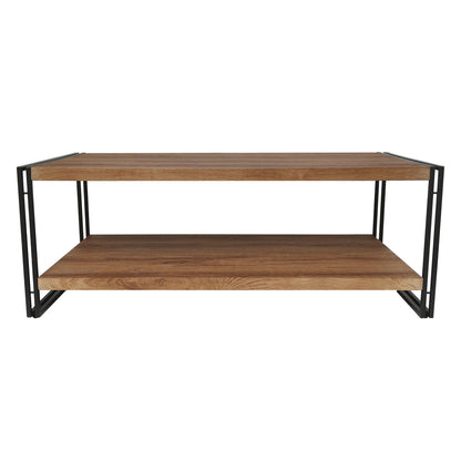Brooklyn Coffee Table Black & Brown 1 Shelf