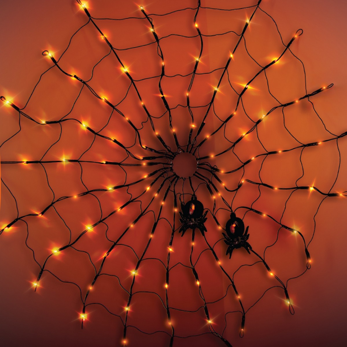 Halloween Spooky Light Up Cobweb & Spider - 0.328cm
