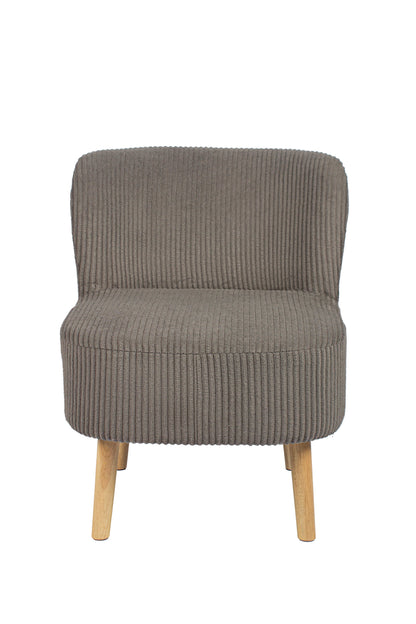 Essentials Large Teddy Chair Grey Ribbed by Hamilton McBride