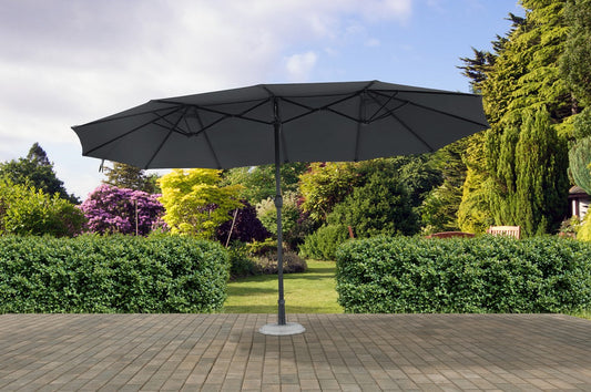 Montagu Garden Parasol Black by Croft - 4.5 x 2.6 M